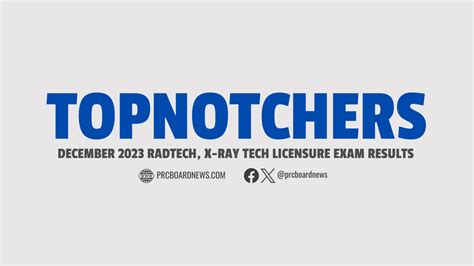 TOPNOTCHERS: December 2023 Radtech, X.